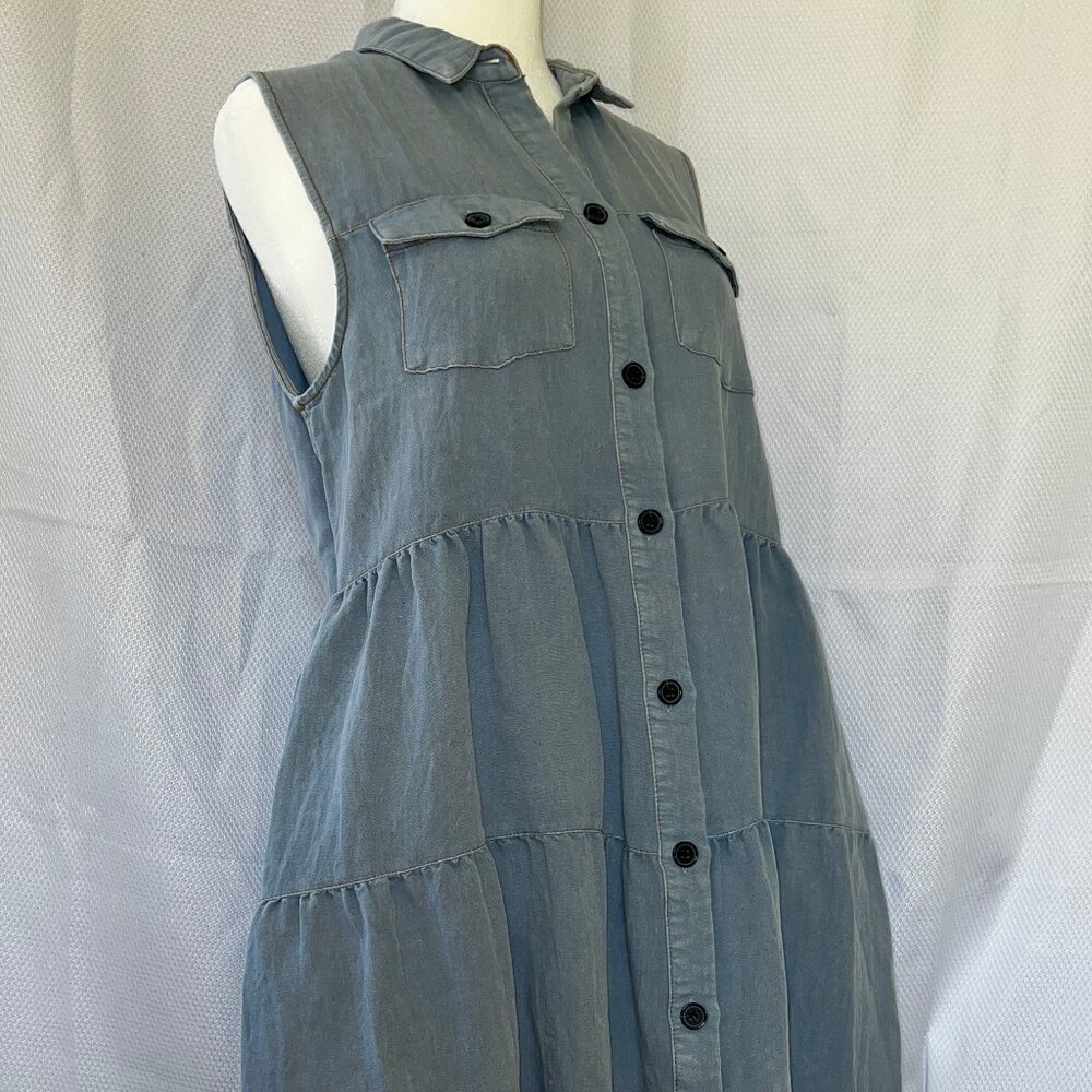 Umgee Denim Mini Dress - Picture 2 of 14